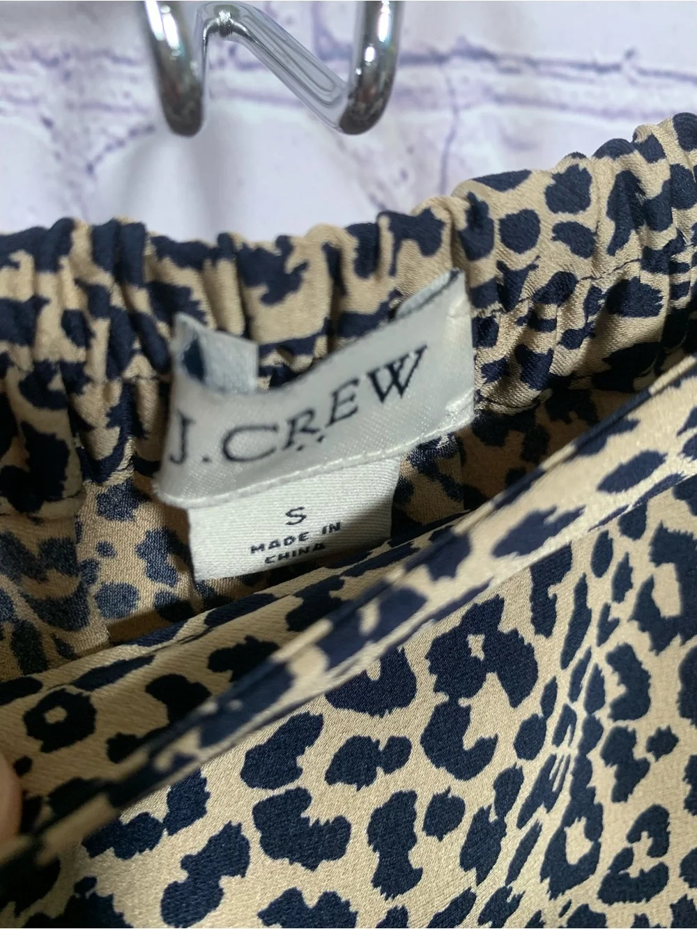 J.Crew Womens Midi Cheetah Print Slip Skirt Tan Black S Preppy Casual Business
